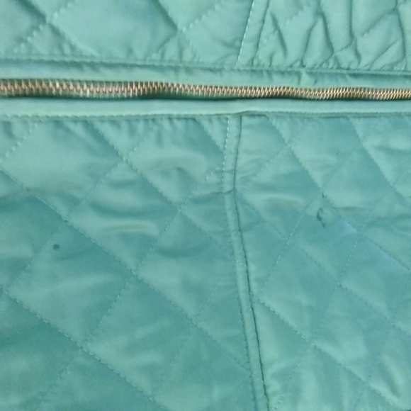 British Khaki Green Quilted Vintage Vest - Picture 6 of 7